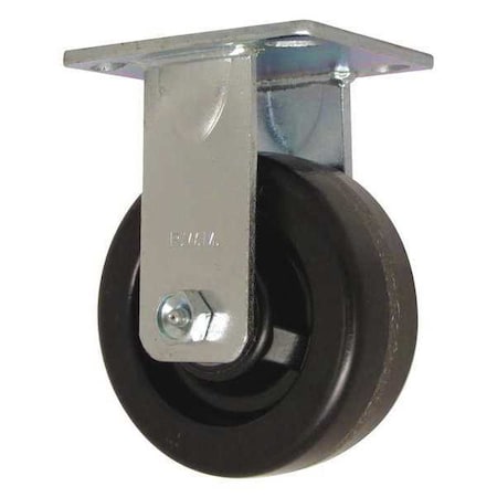 Plate Caster, Rigid, Phenolic, 5