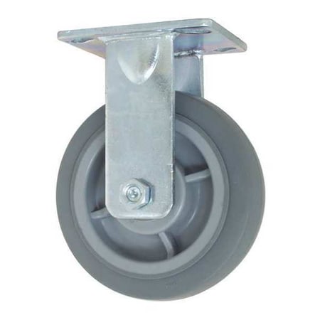 Kingpinless Rgd Caster, TPR, 6