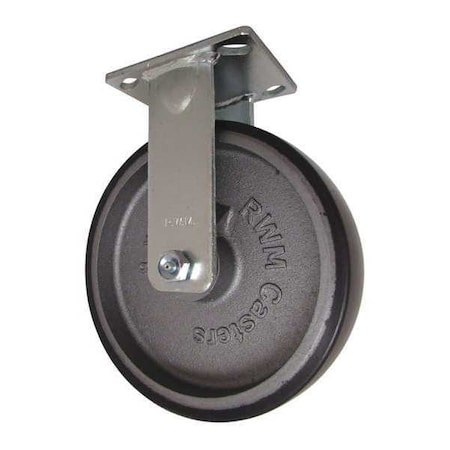 Plate Caster, Rigid, Polyurethane, 9 1/2