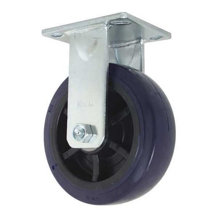 Plate Caster, Rigid, Polyurethane, 7 1/2