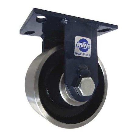Rigid Plate Caster, Forged Steel, 5000 lb. MPN:75-FSR-0625-R