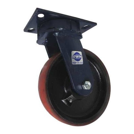 PlateCaster, Swivel, Polyurethane, 10 1/8