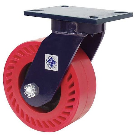 Kingpinless Swivel Plate Caster, 2500 lb. MPN:76-DUR-0830-S