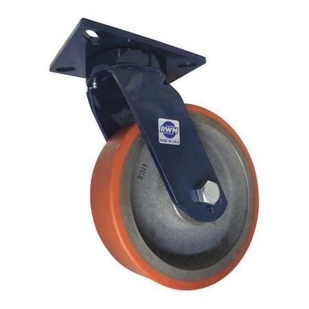 PlateCaster, Swivel, Polyurethane, 12 1/2