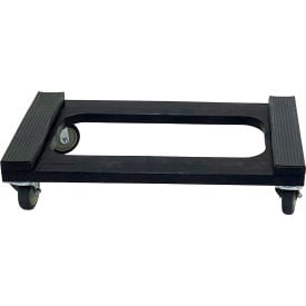 R.W. Rogers Plastic Open Deck Dolly 18''W x 30''L 1200 lb. Capacity Black DOL-1830BK