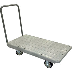 R.W. Rogers Non-Nesting Flatbed with Plain Handle & 4 Poly Wheels 48