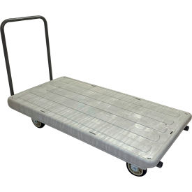 R.W. Rogers Non-Nesting Flatbed with Plain Handle & 4 Poly Wheels 60