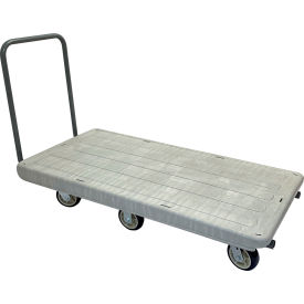 R.W. Rogers Non-Nesting Flatbed with Plain Handle & 6 Poly Wheels 60