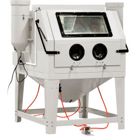 Allsource 41200 Front Open Dual Station Abrasive Blast Cabinet Steel 41200