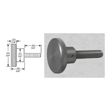 Knrl Knob Stud, 1/4-28