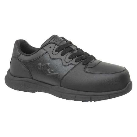 Men's Athletic Shoe, Composite Toe, Leather Upper, Rubber Outsole, Lace Up, Black, 11 Medium MPN:5020-11M