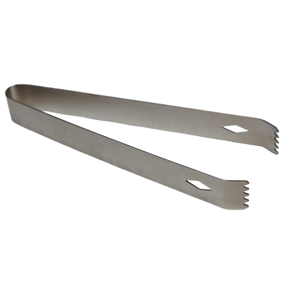 Hospitality Source Bar Tools Ice Tongs, 7in, Matte Silver, Set Of 144 Tongs MPN:BR-0302