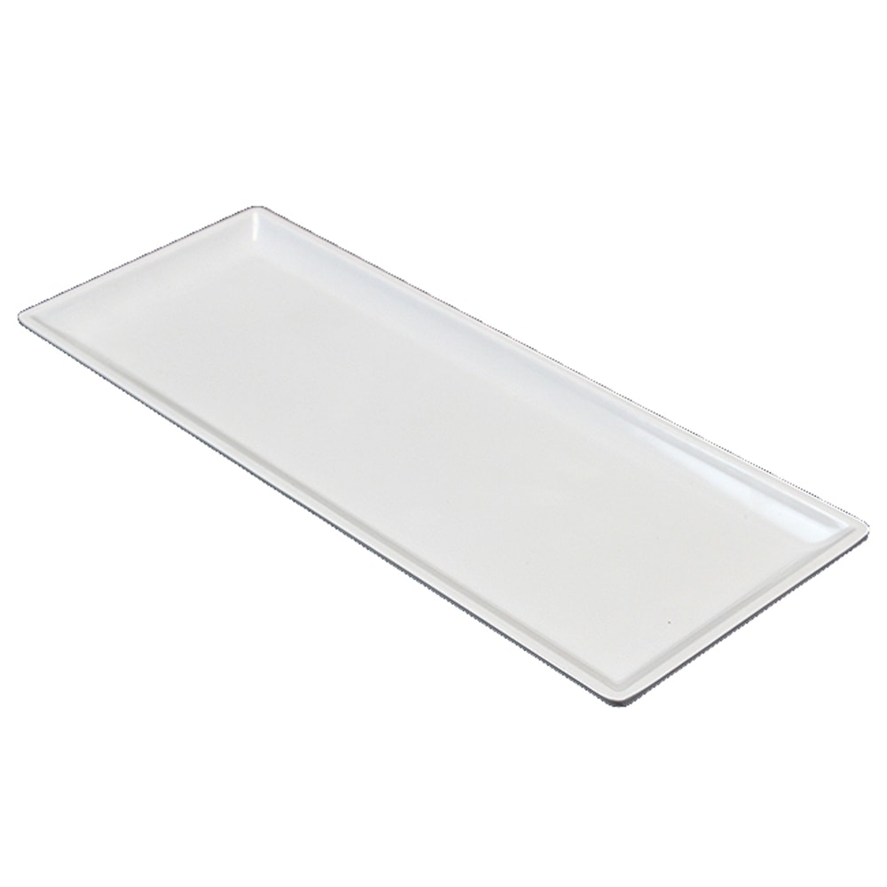 Hospitality Source Del Mar Bath Set Amenity Trays, 10-1/2in x 4-1/2in x 1/2in, White, Pack Of 24 Trays MPN:BS-0332