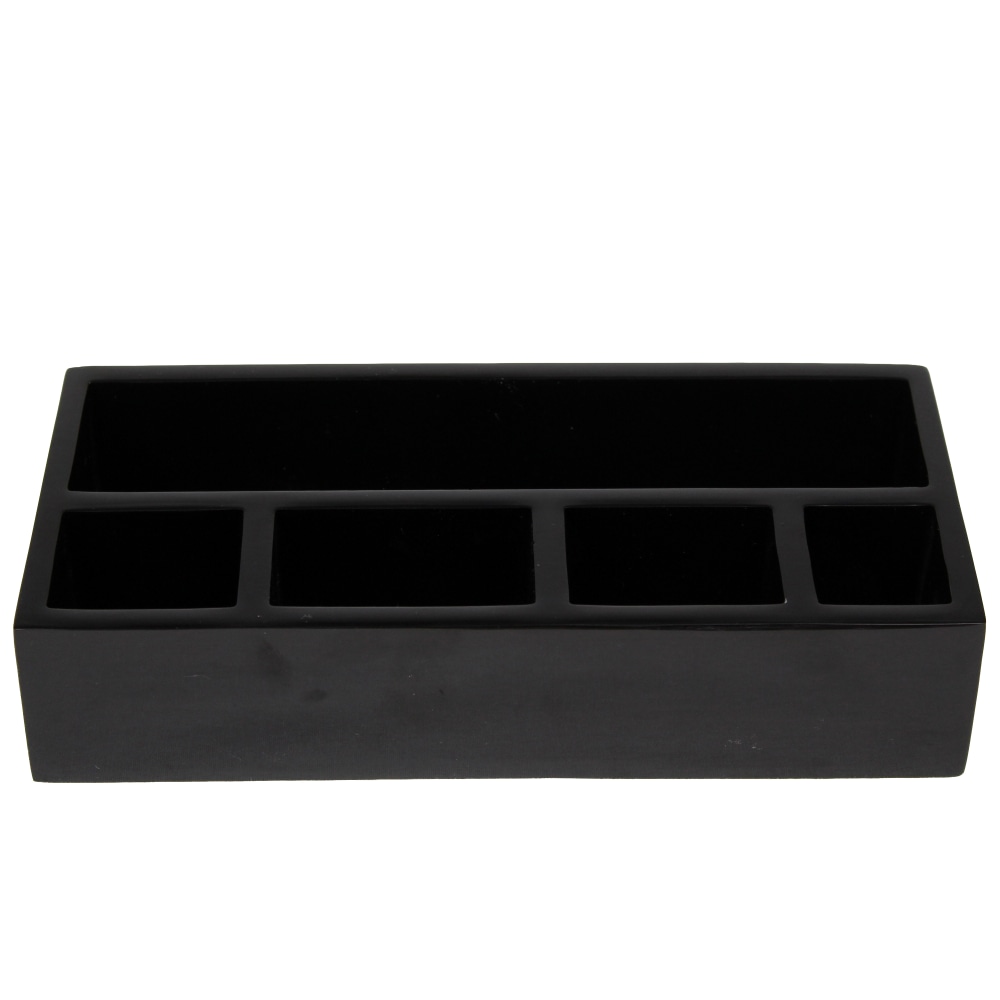 Hospitality Source Coffee Caddie Trays, 9-1/4in x 2-3/8in x 4-1/4in, Black, Set Of 8 Trays MPN:RD-0001HSCC