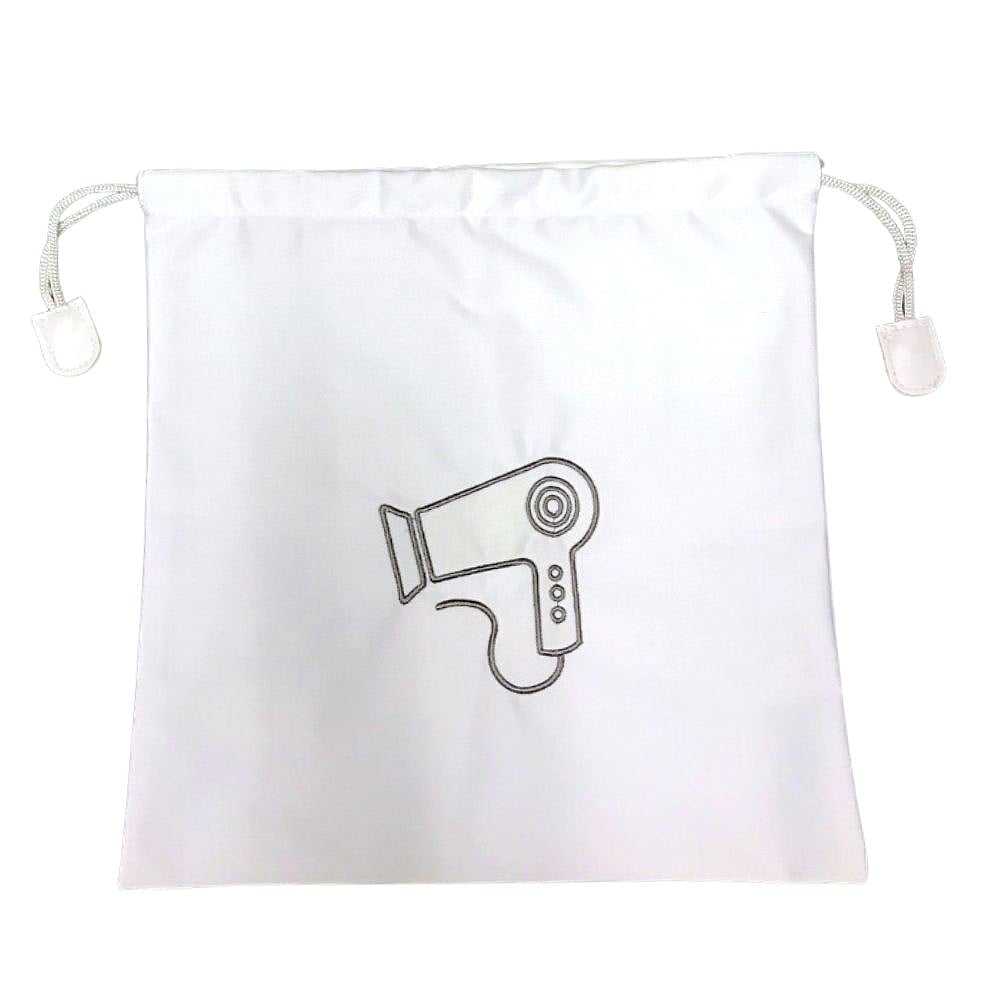 Hospitality Source Reusable Hair Dryer Bags, 12in x 12in, White, Pack Of 50 Bags MPN:RB-0311