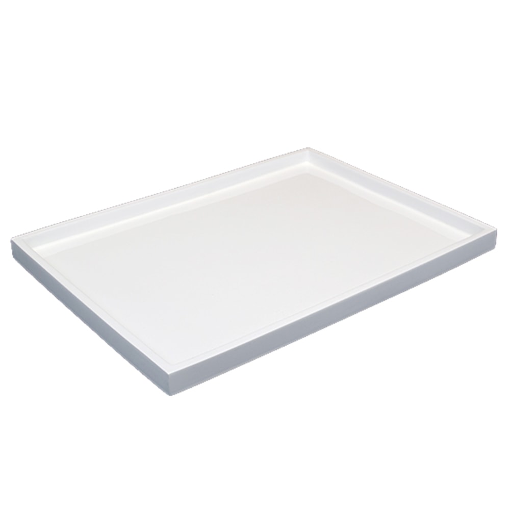 Hospitality Source Pacifica Collection Bar/Coffee Trays, 16in x 12in, White, Set Of 8 Trays MPN:BR-0304