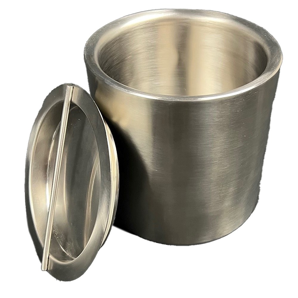 Hospitality Source Luxury Ice Buckets, 3-Quart, Matte Silver, Set Of 6 Buckets MPN:BR-0305