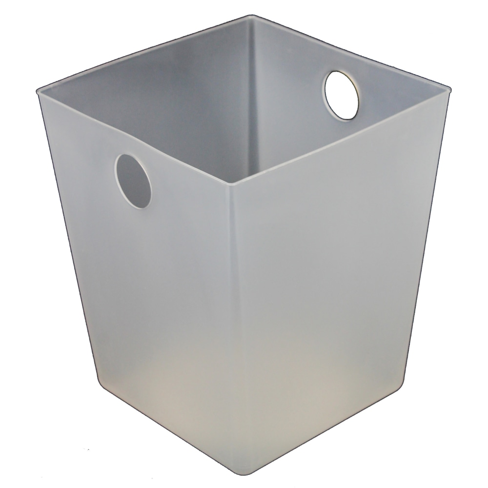 Hospitality Source Bathroom Bin Liners, 8in x 8in x 9-1/2in, Frosted, Set Of 8 Liners MPN:WB-0304