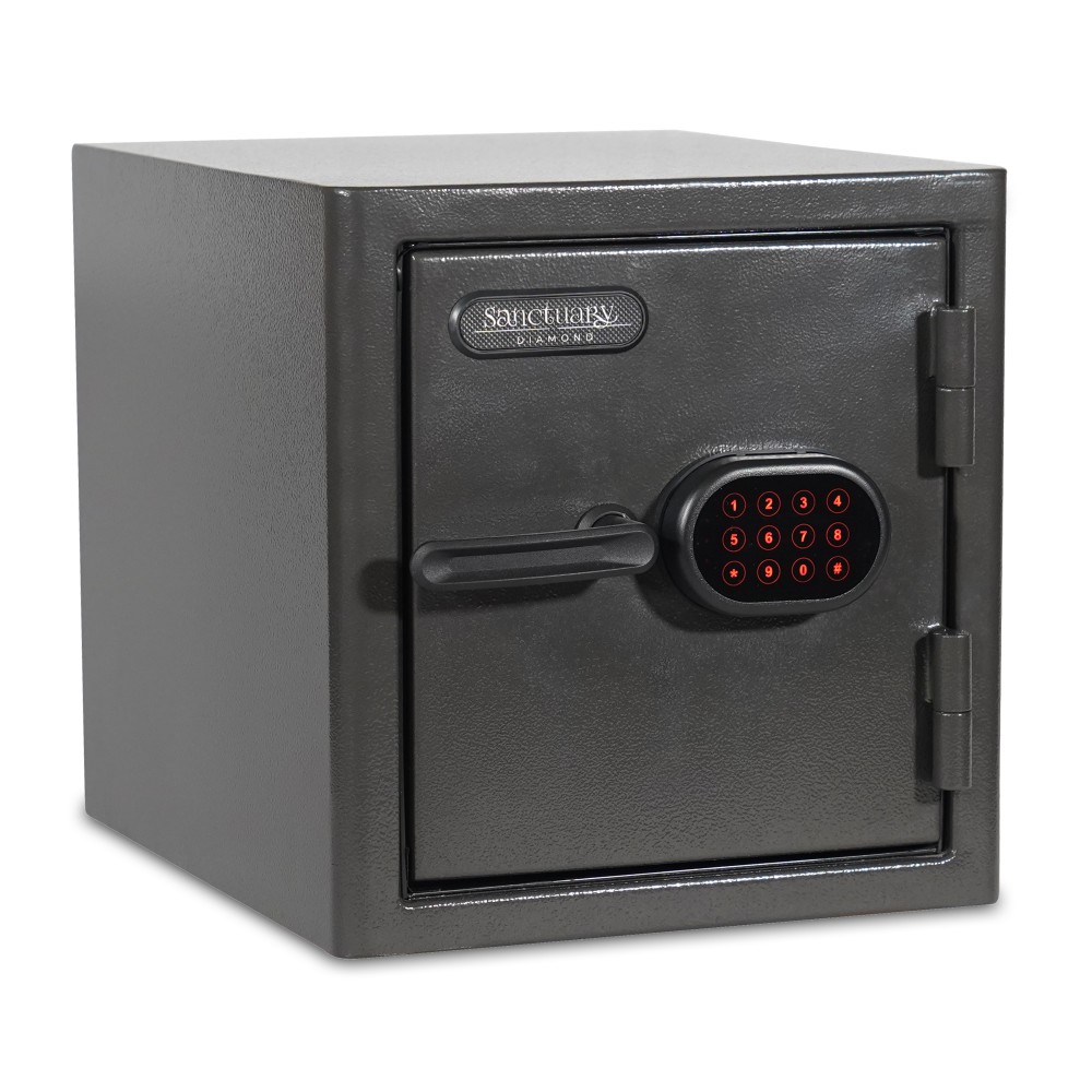 Sanctuary Diamond Digital Home/Office Safe, 1.32 Cu. Ft., Dark Grey Hammertone MPN:SA-DIA2-DP