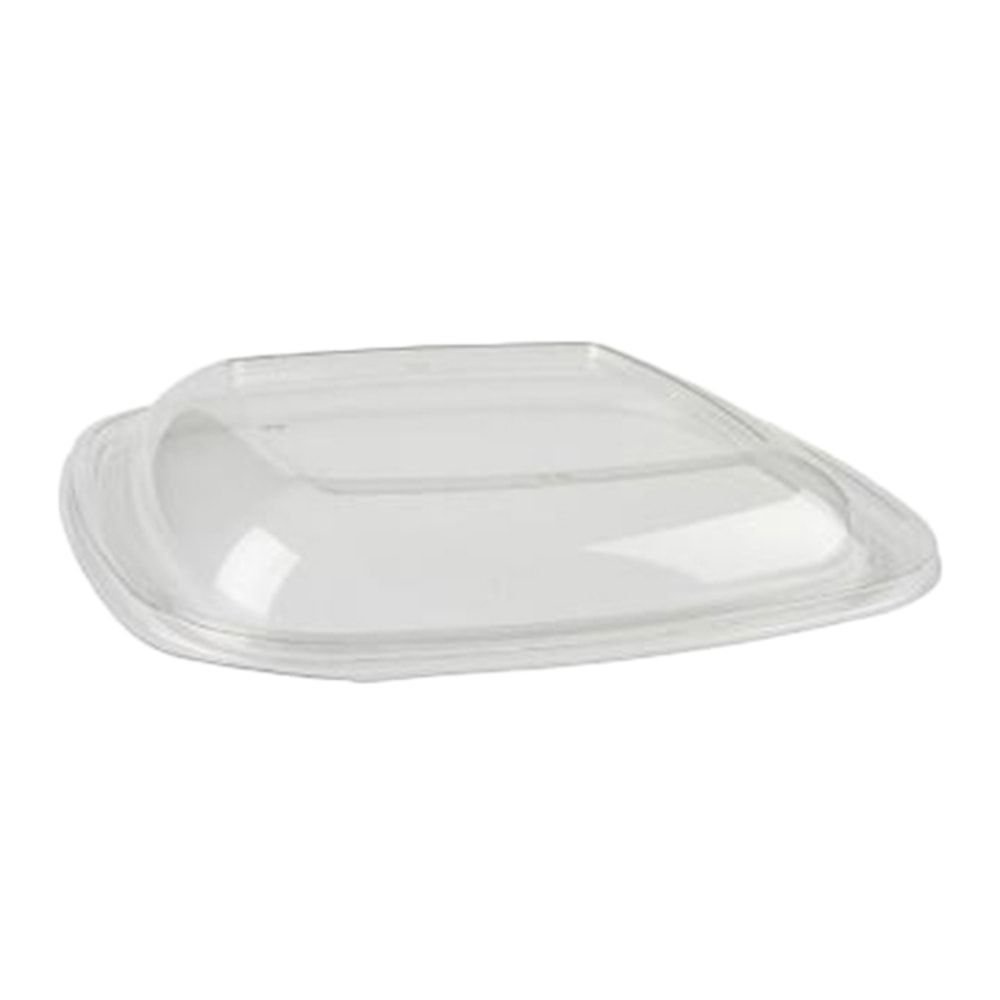 Green Collection Food Container Lids, Rectangle, 9in x 6in, Clear, Pack Of 300 Lids MPN:51601F300PCR