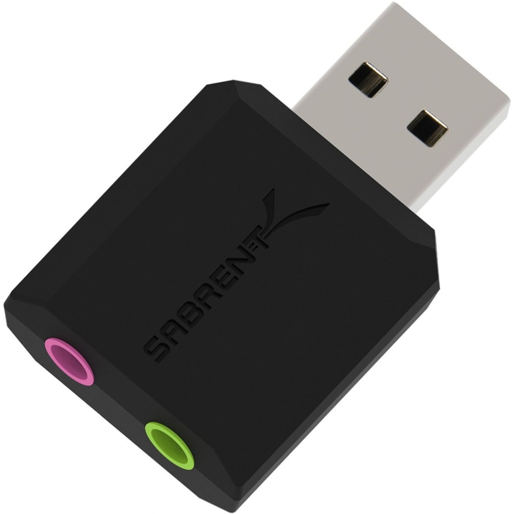 Sabrent AU-MMSA - Sound card - stereo - USB 2.0 MPN:AU-MMSA