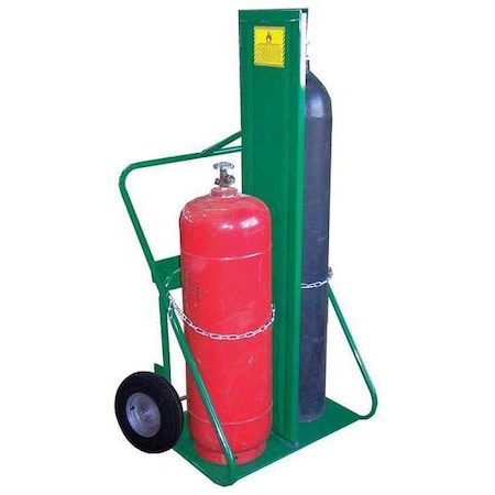 Heavy-Duty Oxygen and Acetylene Cart w/Firewall MPN:402-16FW