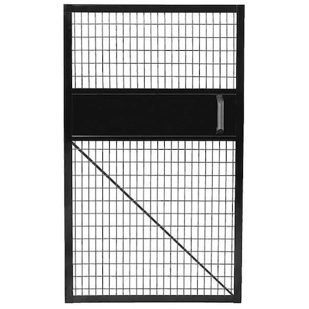 Hinged Door, 46 In x 5 ft, Powder Coated MPN:C-HS046058-B-SL1