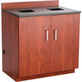 Safco® Hospitality Base Cabinet with 2 Waste Receptacle Ports 36