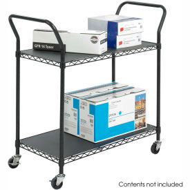 Safco® Wire Utility Cart w/2 Shelves 400 lb. Capacity 43-3/4