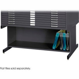 Safco® High Flat File Cabinet Base For 10 Drawer 46-1/2