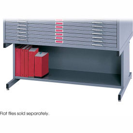 Safco® High Flat File Cabinet Base For 10 Drawer 46-1/2