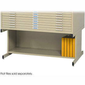 Safco® High Flat File Cabinet Base For 10 Drawer 46-1/2