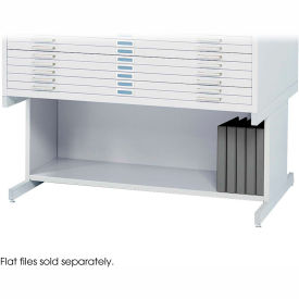 Safco® High Flat File Cabinet Base For 10 Drawer 46-1/2