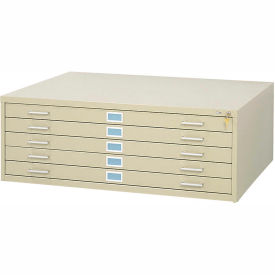 Safco® 5 Drawer Blueprint Flat File Cabinet 46-1/2W Tropic Sand 4996TSR
