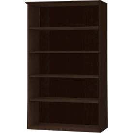 Safco® Medina Series 5 Shelf Bookcase Mocha MVB5LDC