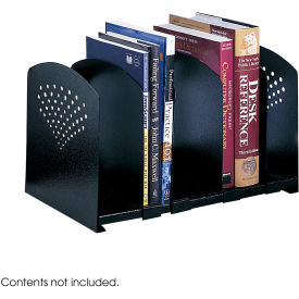 Five Section Adjustable Book Rack - Black 3116BL