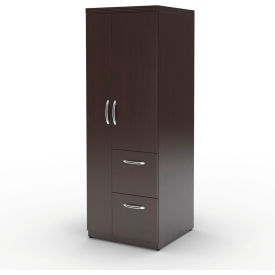 Safco® Aberdeen Series Personal Storage Tower Including 2 File Drawers Mocha APSTLDC