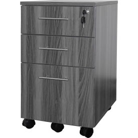 Safco® Medina Series Box-Box-File Mobile Pedestal Gray Steel MNBBFLGS