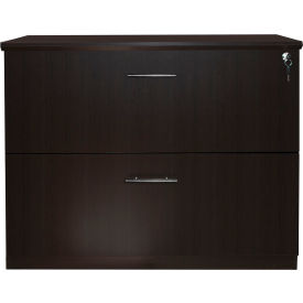 Safco® Medina Series 2 Drawer Lateral File Mocha MVLFLDC