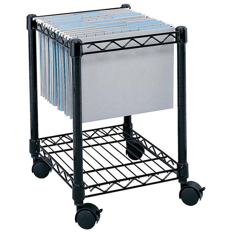 Safco Rolling Cart, Letter/Legal, Black MPN:5277BL