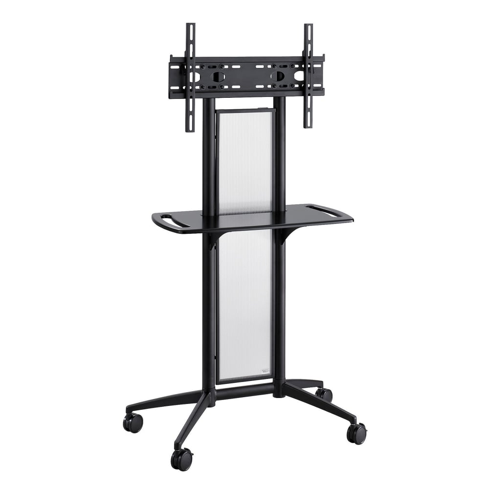 Safco Impromptu Flat-Panel TV Cart, 65 1/2inH x 38inW x 20inD, Black MPN:8926BL