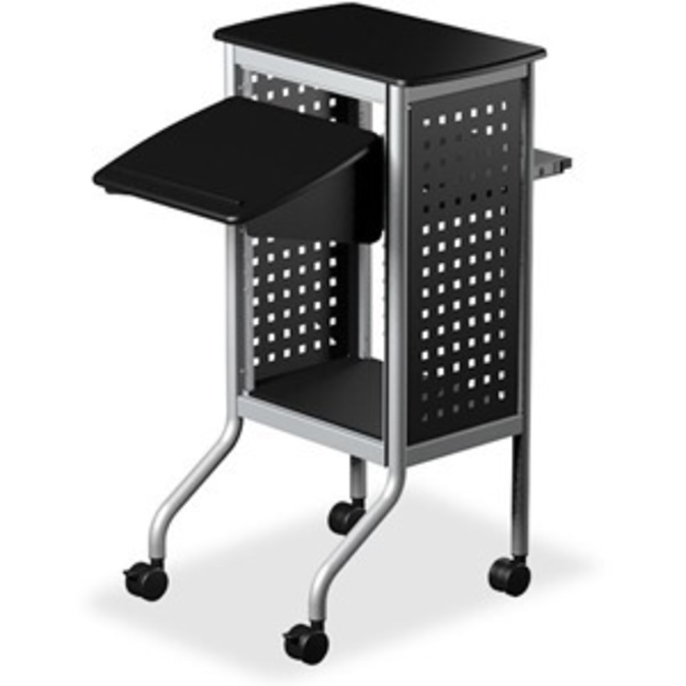 Safco Scoot Presentation Cart - Cart - for projector / notebook - steel - black MPN:8945BL