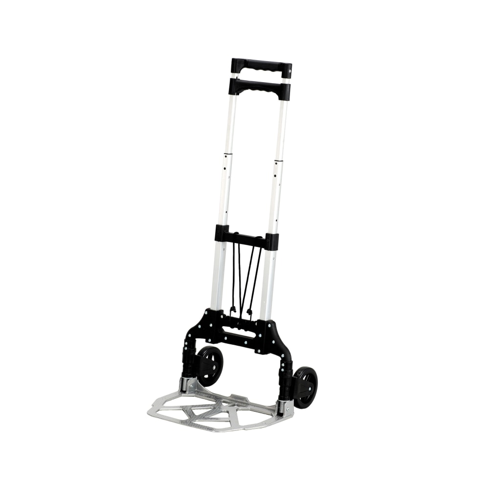 Safco Stow & Go Cart Lightweight Hand Truck, 110 Lb. Capacity, 5in Wheels, Gray MPN:4049NC