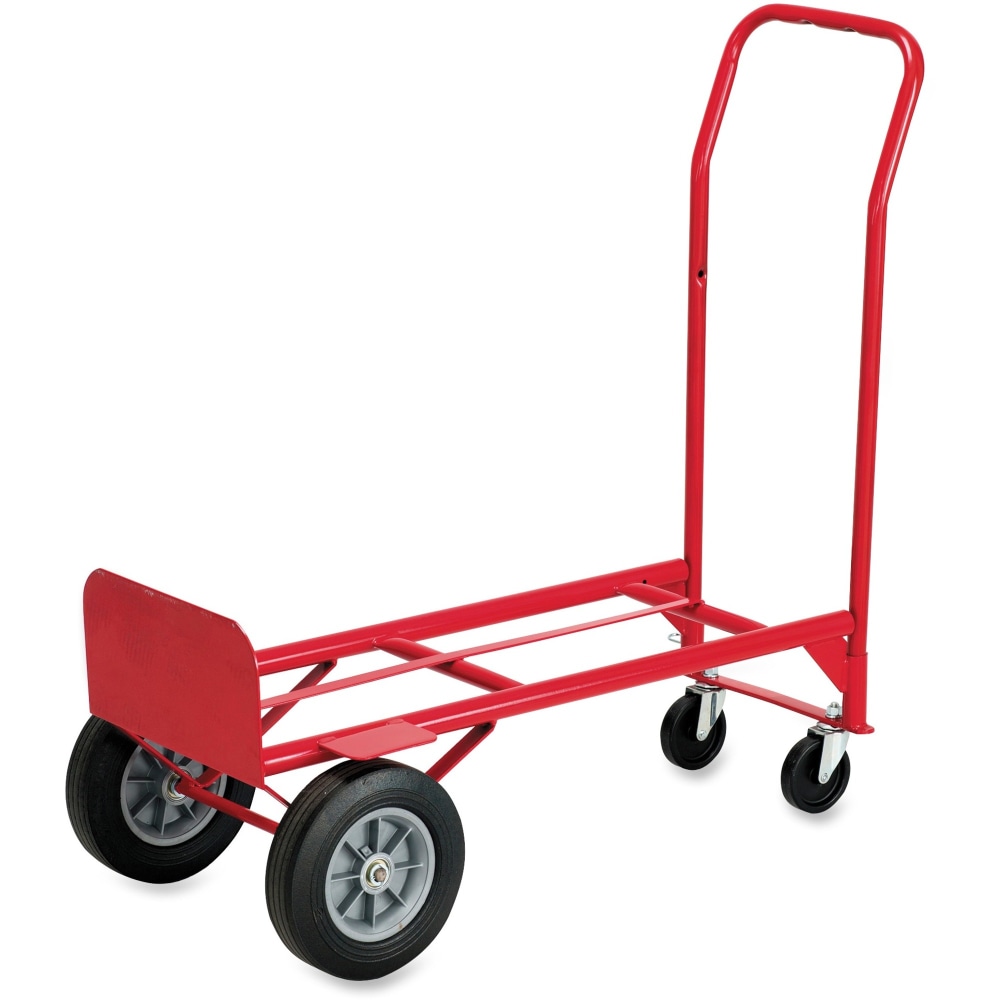 Safco Heavy-Duty Convertible Handle Truck, 500-600 Lb. Capacity, 10in Wheel MPN:4086R