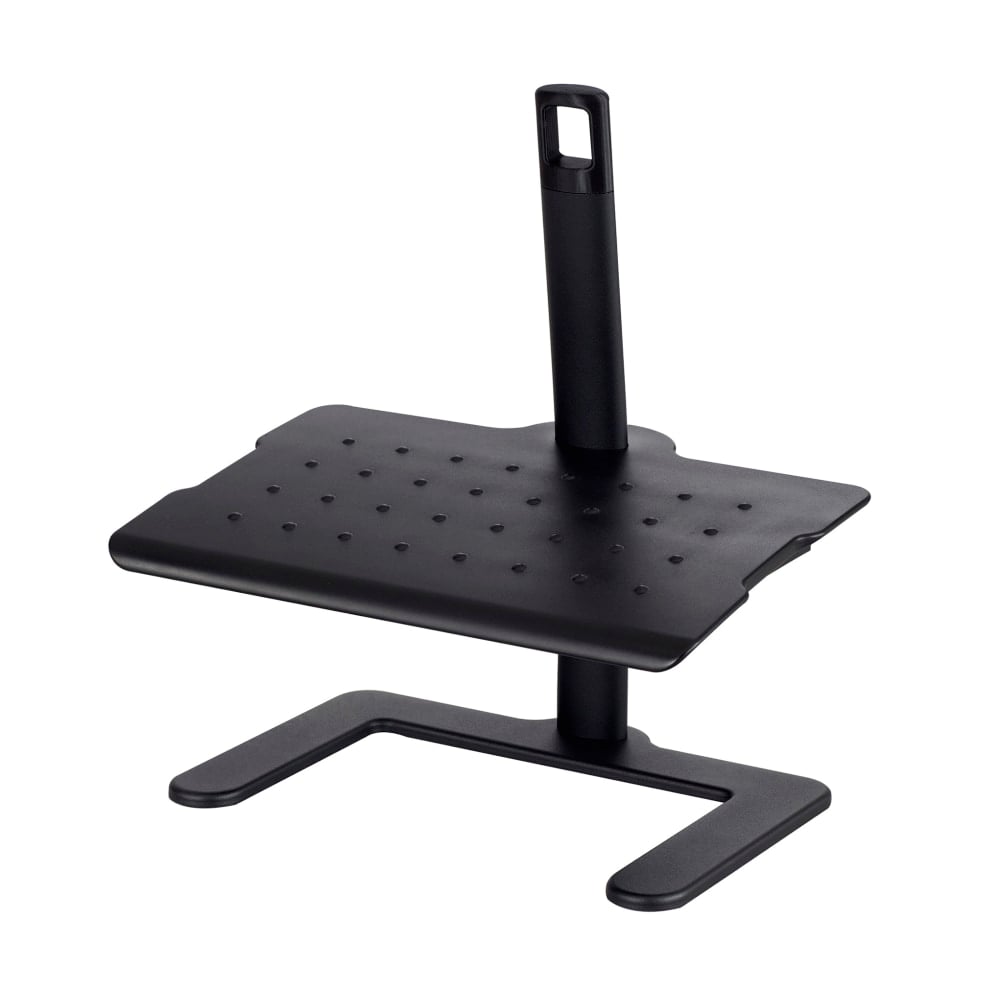 Safco Height Adjustable Footrest, 21 1/2inH x 20 1/2inW x 14 1/2inD, Black MPN:2129BL