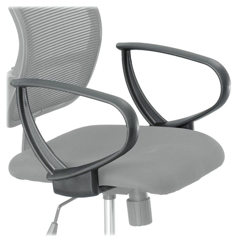 Safco Loop Arms For Vue Mesh Extended-Height Chair, Black, Set Of 2 MPN:3396BL