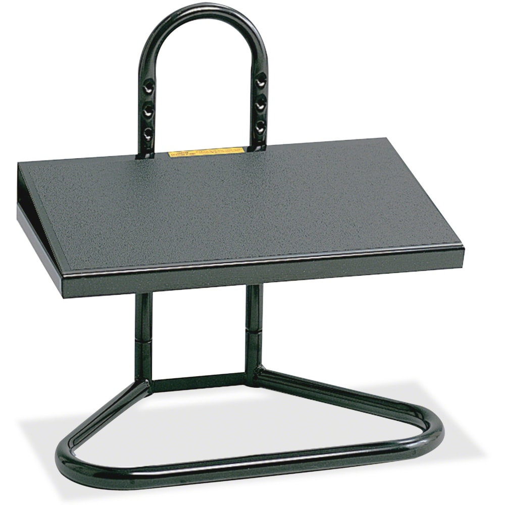 Safco Ergonomic Industrial Footrest, 5 1/2in-15inH x 20inW x 12inD, Black MPN:5124