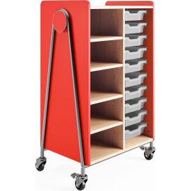 Safco® Whiffle™ Typical 2 Mobile Storage Cabinet 30