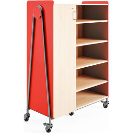 Safco® Whiffle™ Typical 4 Mobile Storage Cabinet 43-1/4