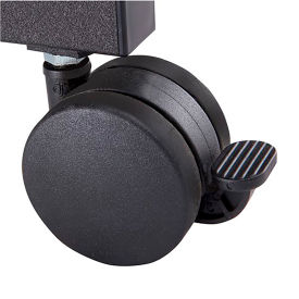Safco® Carpet Casters for AlphaBetter (Set of 4) Black 1210BL